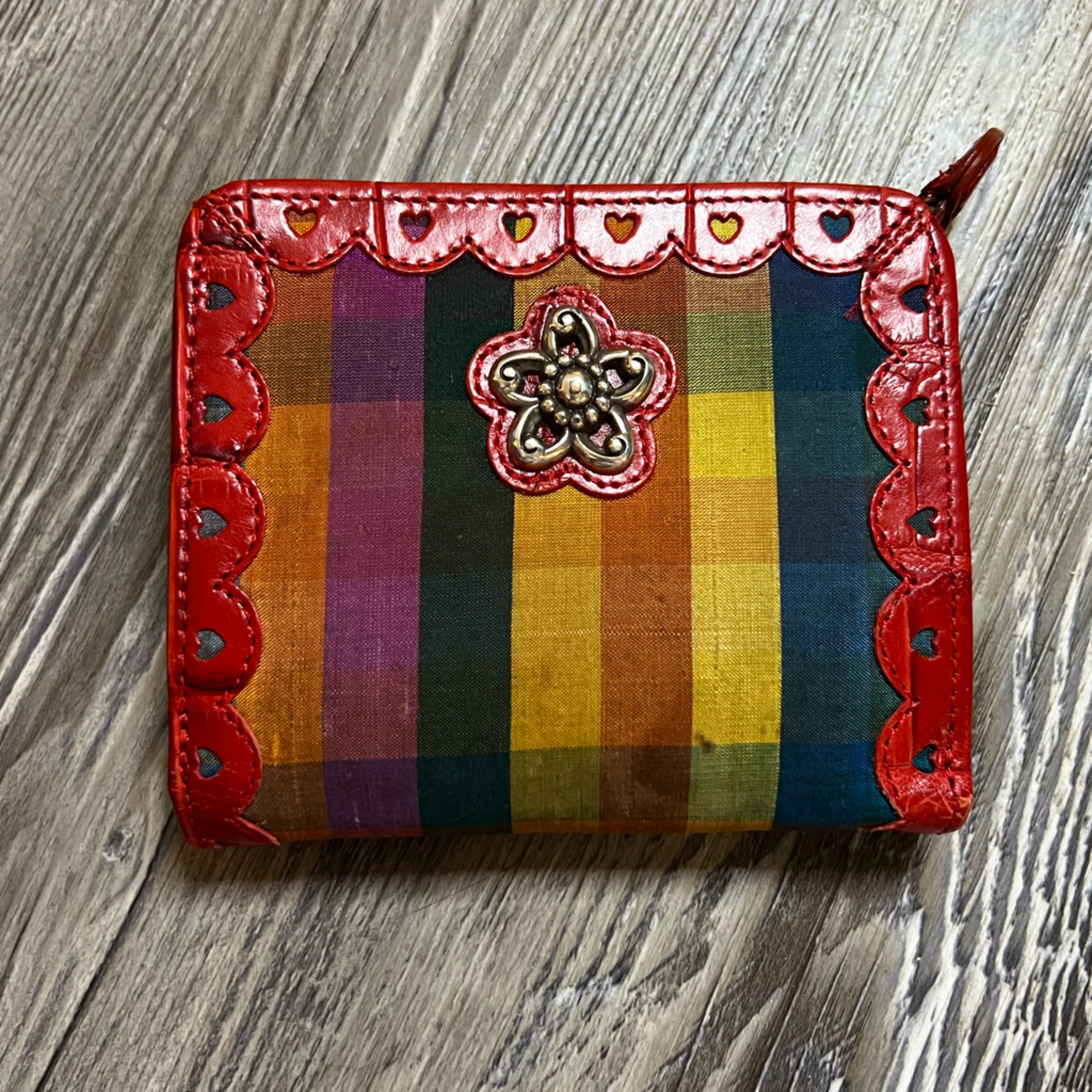 Vintage Brighton Small Plaid Wallet